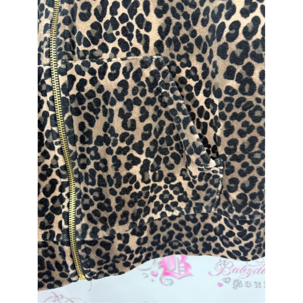 Style & Co. Leopard Print Zip-Front Bomber Jacket - Brown/Black - Picture 5 of 9